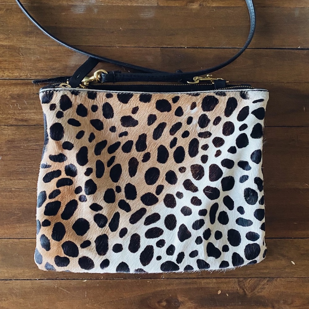 Clare V. Leopard Double Sac Bretelle